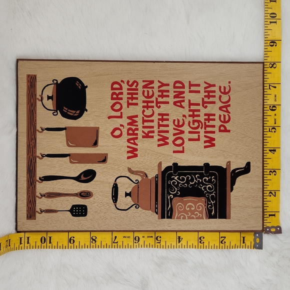 70s Kitchen Prayer, Press board Kitchen decor - Picture 14 of 14